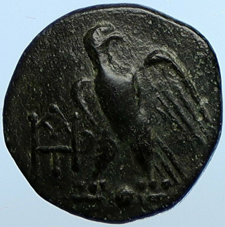 GALATIA KINGDOM Authentic Ancient King Deiotaros Greek Coin ZEUS & EAGLE i110177