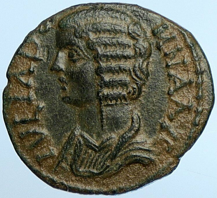 JULIA DOMNA Parlais in Pisidia Ancient ANTIQUE Roman Coin MEN w REGALIA i110186