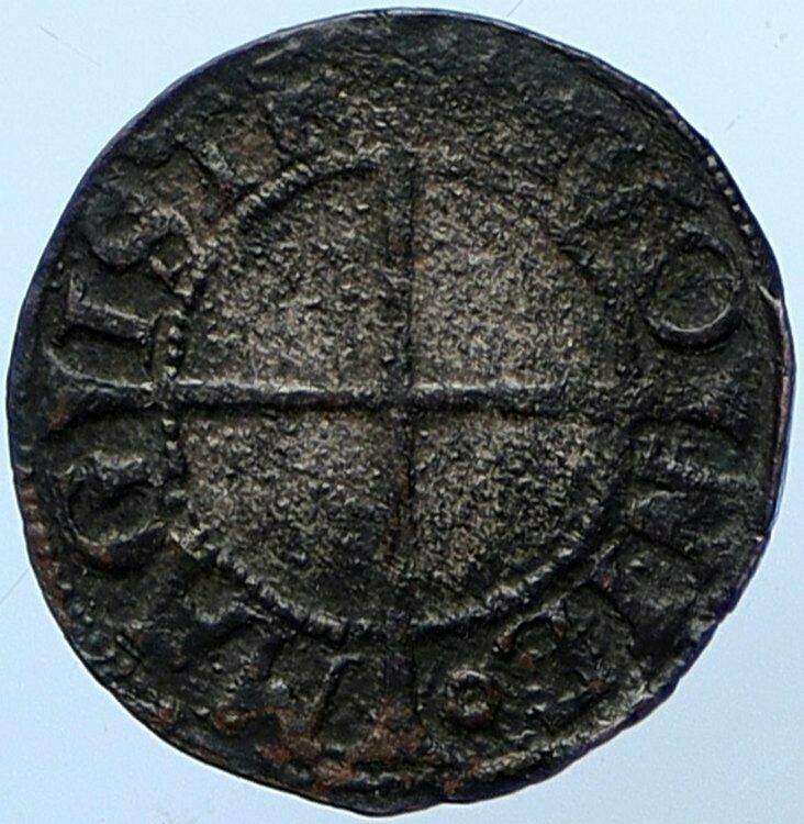 1135-1559 AD LIVONIAN ORDER Confederation Billon Schilling Medieval Coin i110141