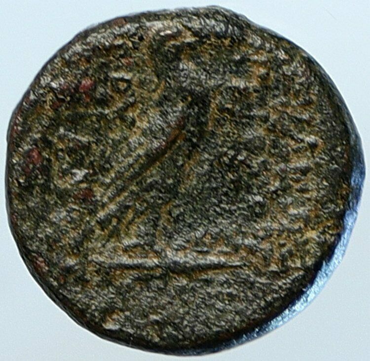 ANTIOCHOS VI Ephiphanes Seleukid OLD Authentic Ancient Greek Coin EAGLE i110131