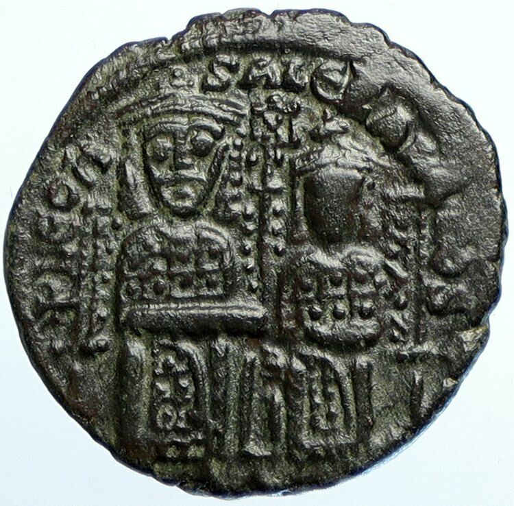 LEO VI the WISE 886AD Constantinople Follis Medieval OLD Byzantine Coin i110244