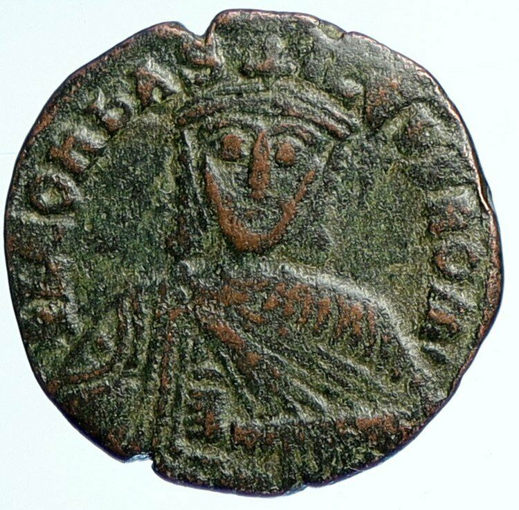 LEO VI the WISE 886AD Constantinople Follis Medieval OLD Byzantine Coin i110104