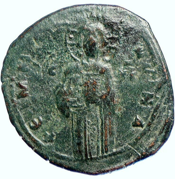 JESUS CHRIST Class C Anonymous Ancient OLD Byzantine Follis Coin CROSS i110097