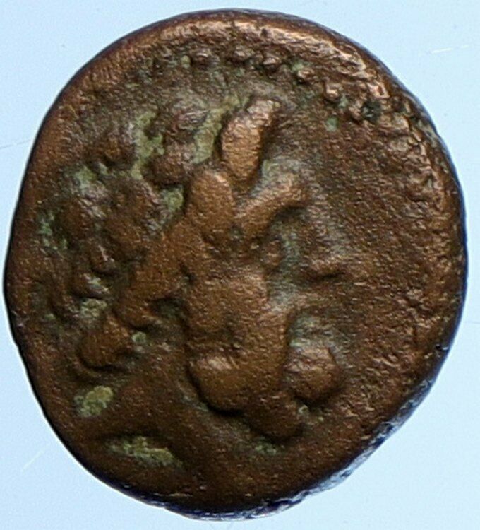 ARADOS in PHOENICIA Authentic Ancient 206BC Greek Coin w ZEUS & GALLEY i110095