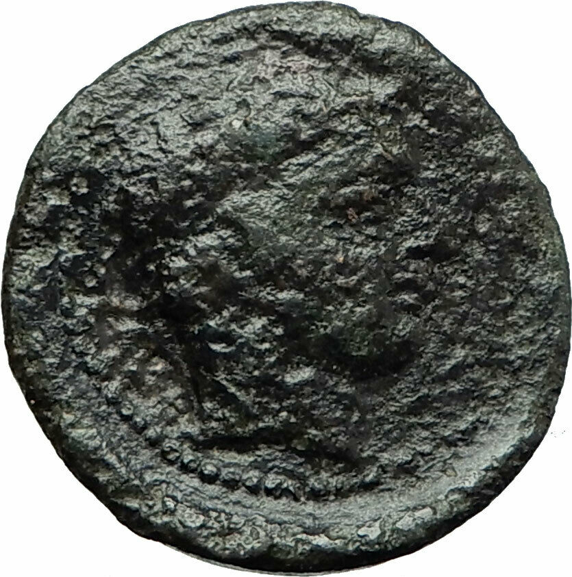 Gela in Sicily 420BC Trias Bull & River-god Gelas Ancient Greek Coin i75824