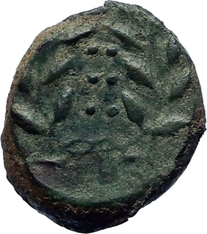 HIMERA in SICILY 415BC NYMPH & Success Wreath Genuine Ancient Greek Coin i73986