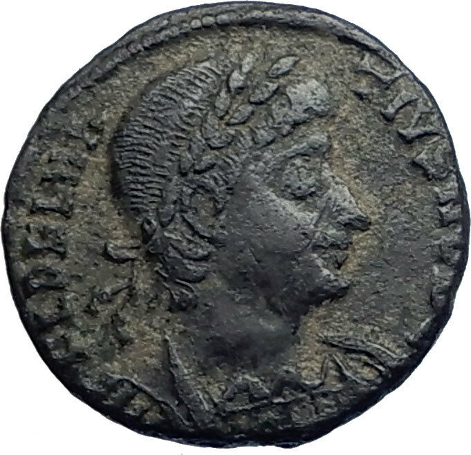 DELMATIUS DALMATIUS Roman Caesar 335AD Rare Ancient Roman Coin Legions i74147