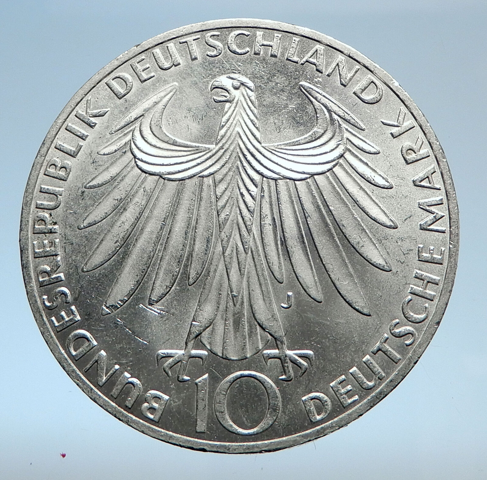 1972 Germany Munich Summer Olympics XX ATHLETES on 10 Mark Silver Coin i74034