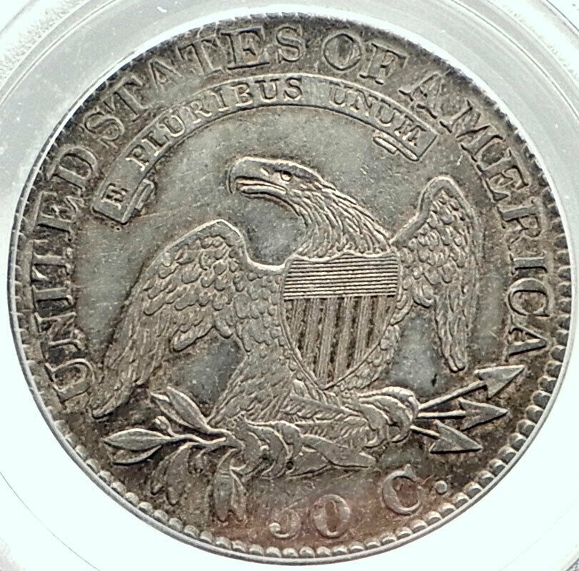 1824 UNITED STATES Capped Liberty Bust Half Dollar Silver US Coin PCGS AU i75903