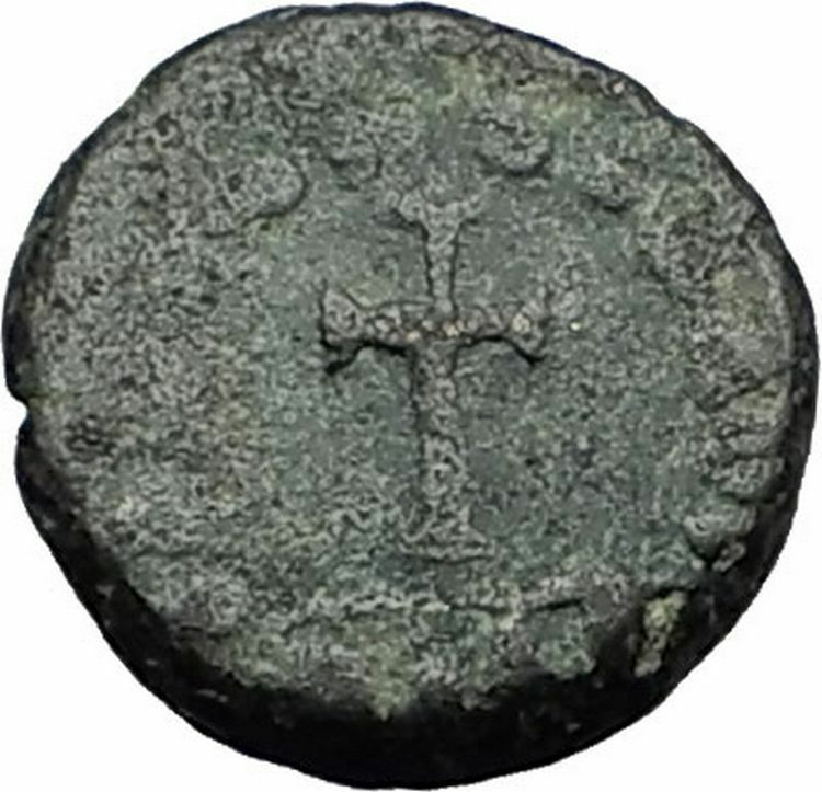 THEODOSIUS II 425AD Christian CROSS Genuine Authentic Ancient Roman Coin i59303