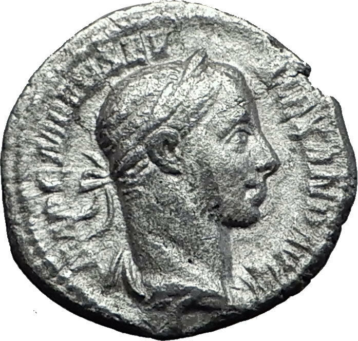 Severus Alexander 222AD Silver Ancient Roman Coin Equality Fairness i60000