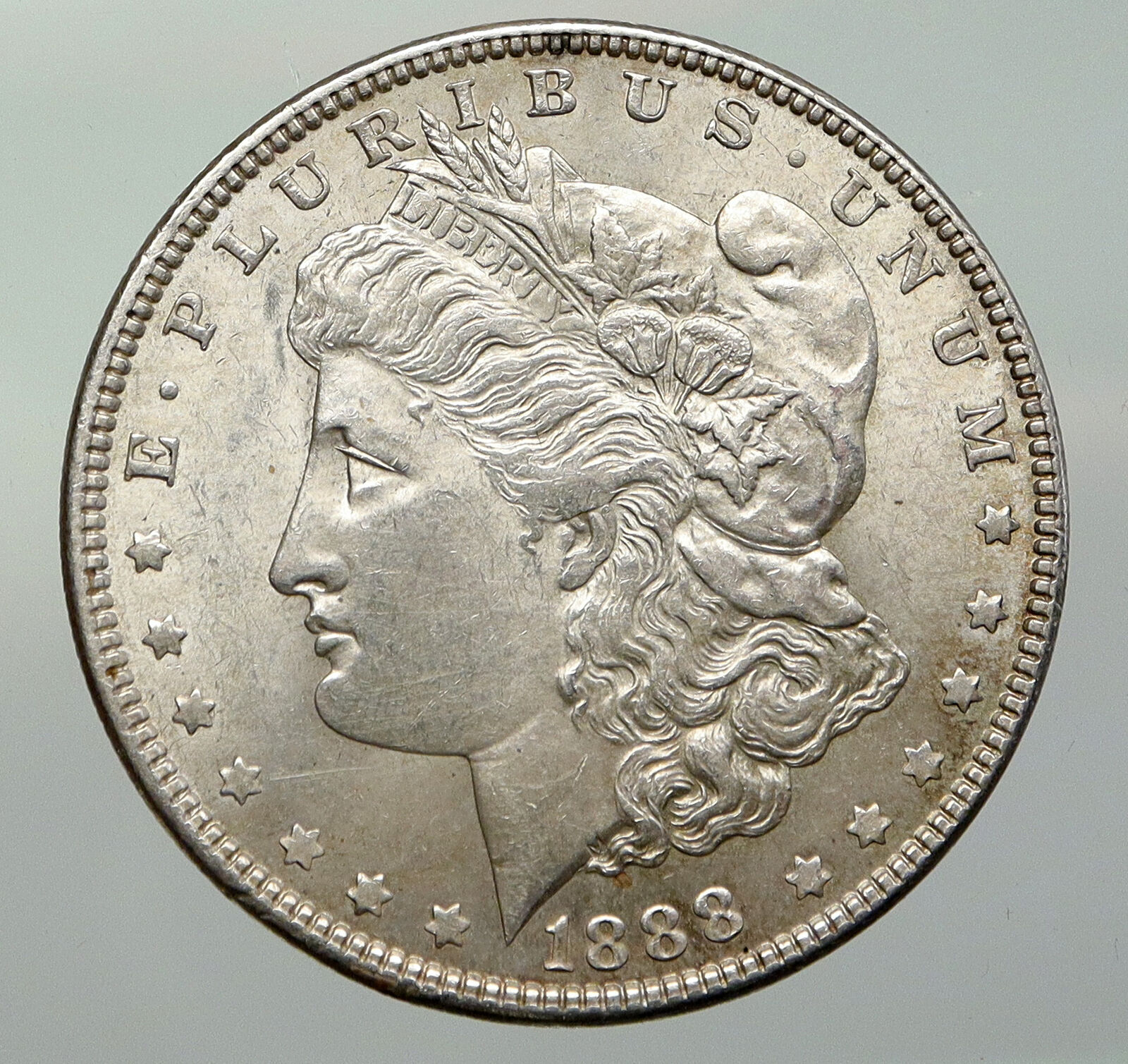 1888 P UNITED STATES of America EAGLE Old SILVER Morgan US Dollar Coin i92937