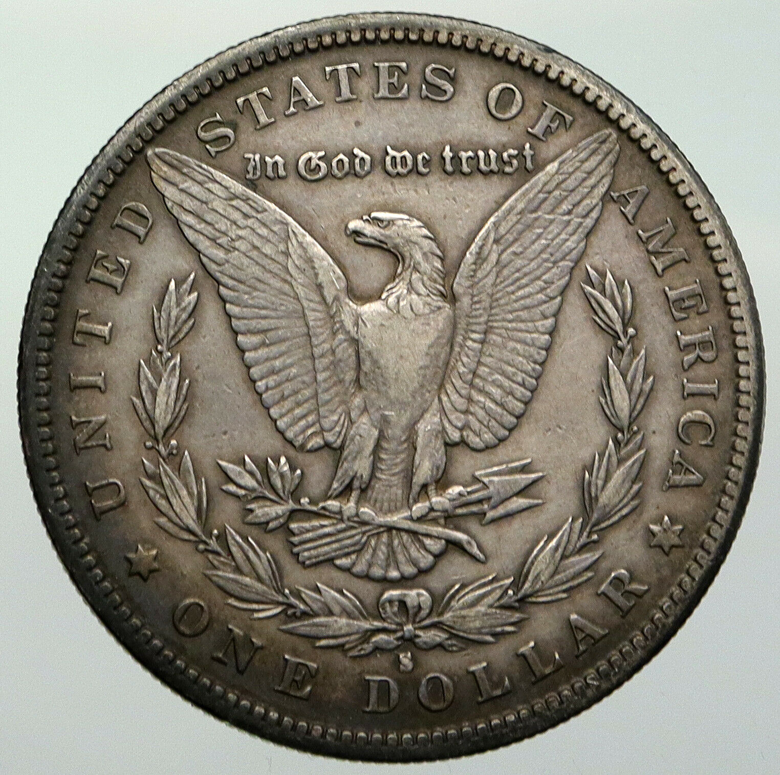 1887S UNITED STATES of America SILVER Morgan Antique US Dollar Coin EAGLE i92934