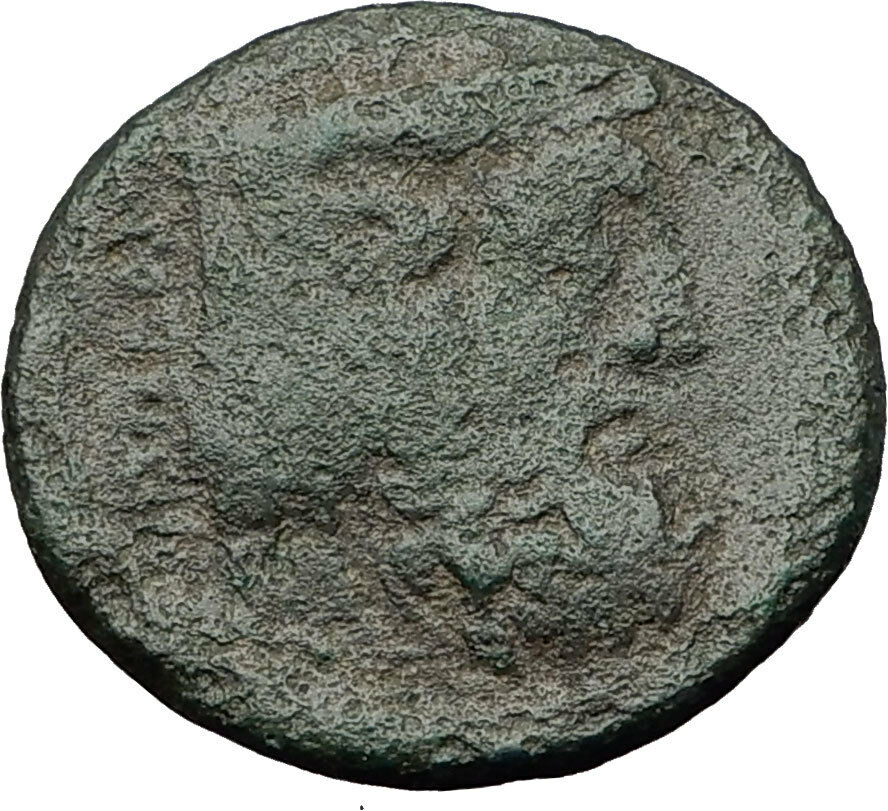 Oiniadai in Akarnania 219BC Zeus Man-Headed River Bull Ancient Greek Coin i60644