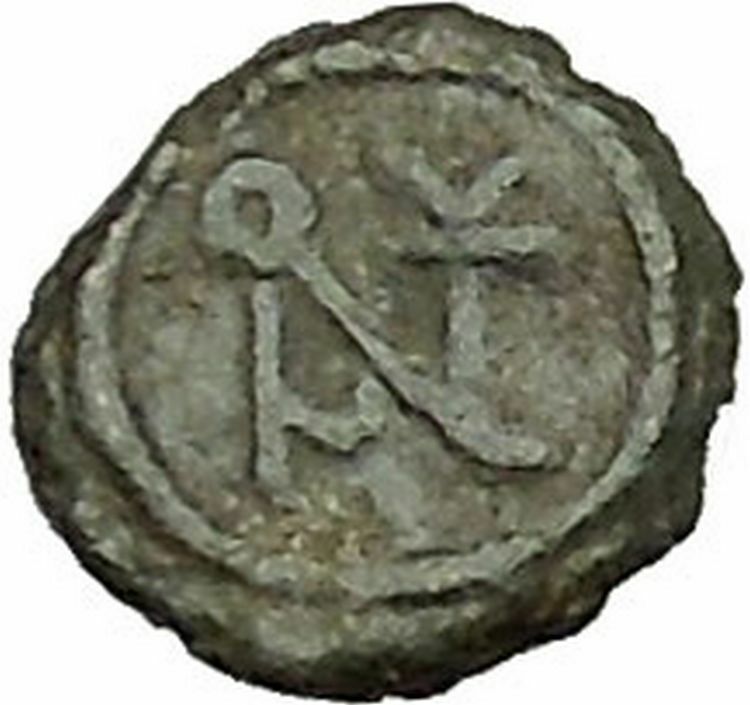 Anastasius I 491AD Ancient Medieval Byzantine Coin Monogram in Circle i39664