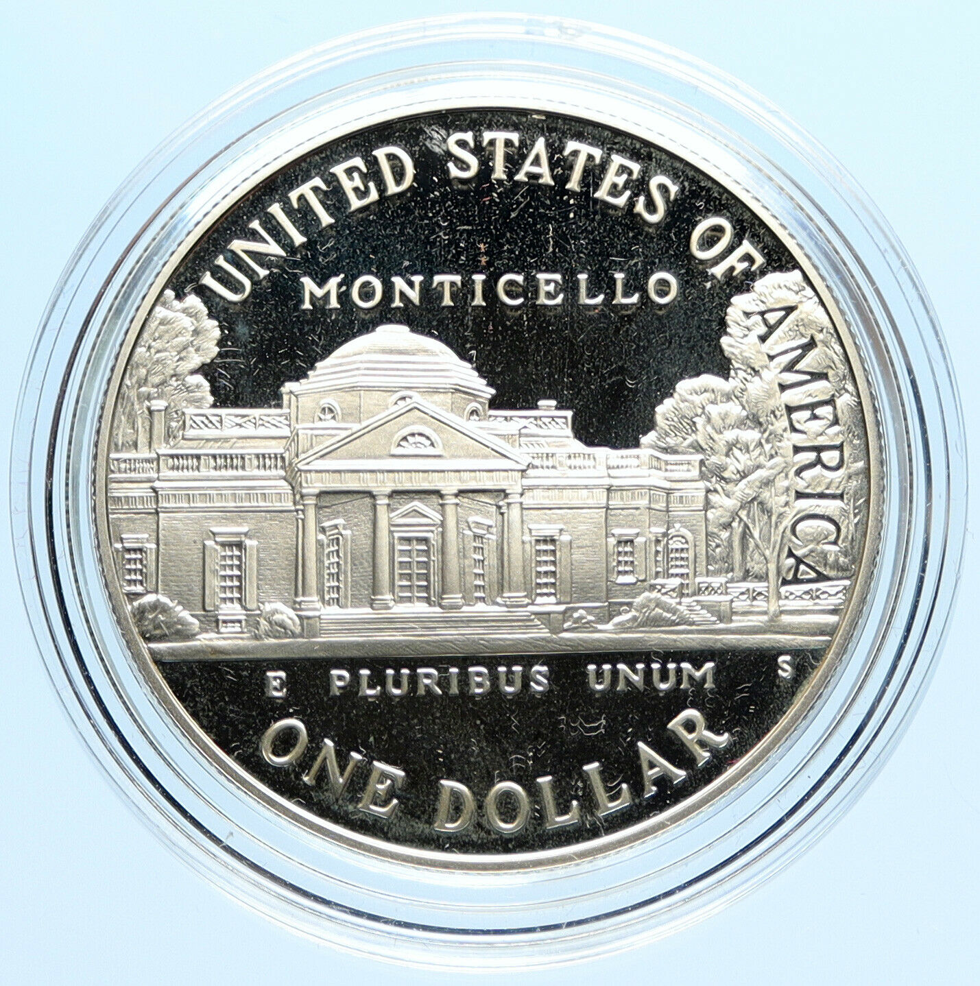 1993P UNITED STATES USA President Thomas Jefferson Monticello PF Silver $ i97047