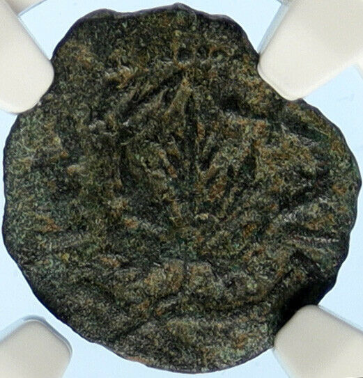 Authentic Ancient JEWISH WAR vs ROMANS 67AD Historical JERUSALEM Coin NGC i99680