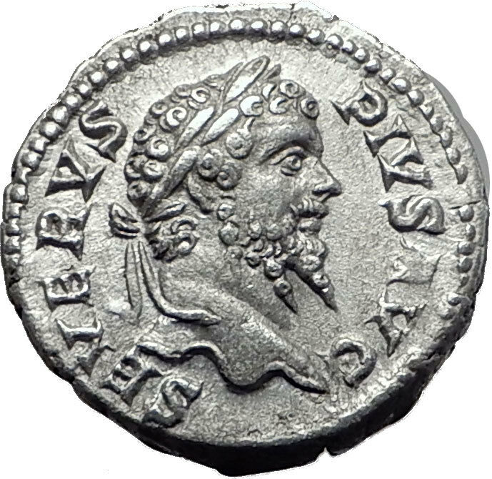 SEPTIMIUS SEVERUS 193AD Silver Authentic Ancient Roman Coin Felicitas i61520