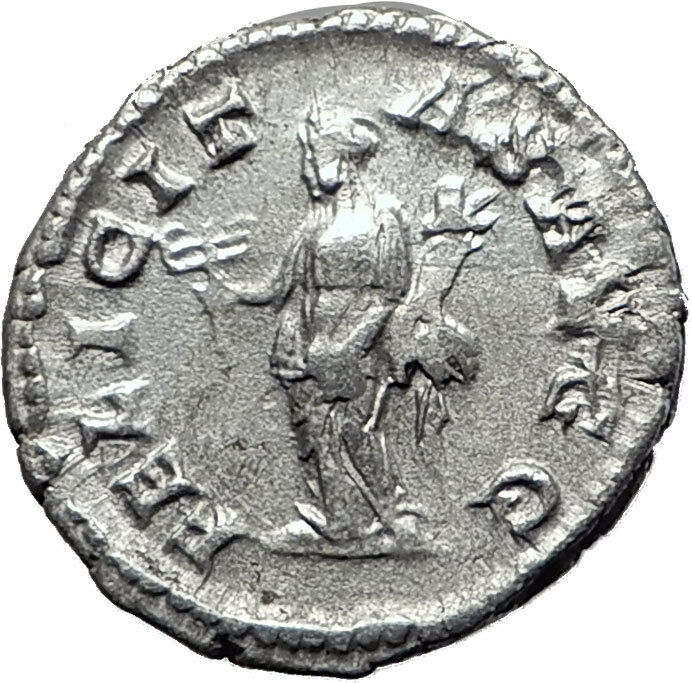 SEPTIMIUS SEVERUS 193AD Silver Authentic Ancient Roman Coin Felicitas i61520