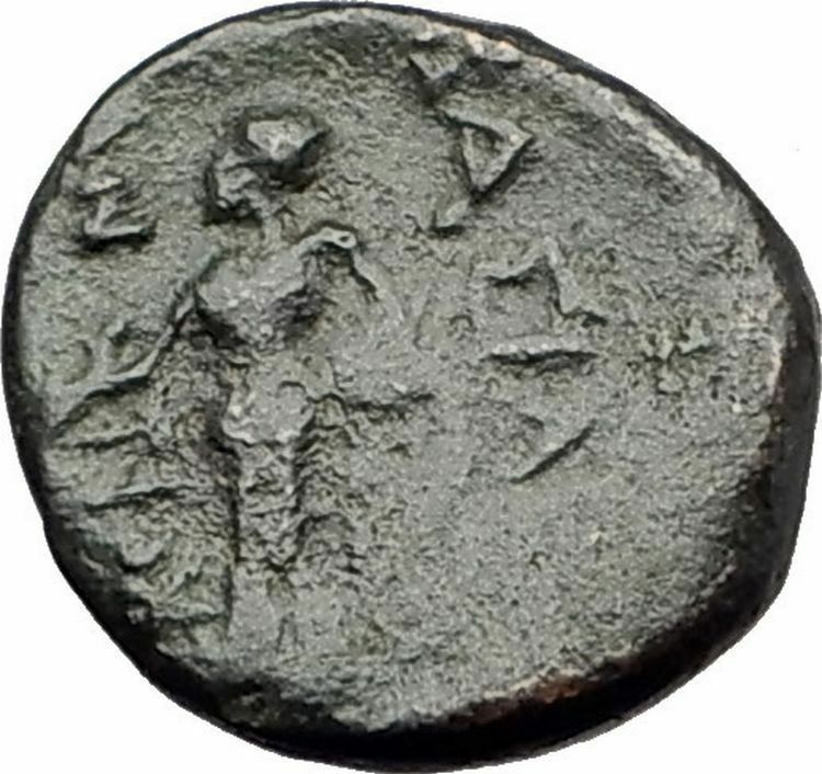 ANTIOCHOS III Megas 222BC RARE R1 Ancient Greek SELEUKID King Coin APOLLO i62316