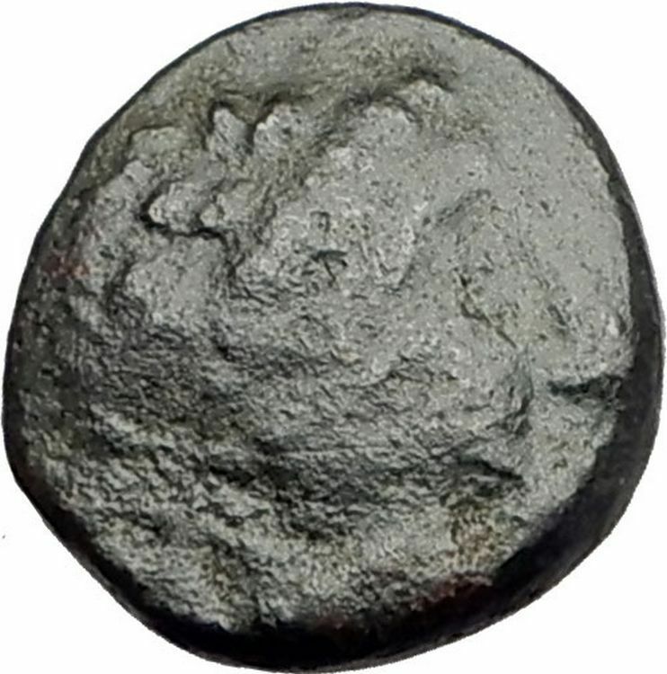 ANTIOCHOS III Megas 222BC RARE R1 Ancient Greek SELEUKID King Coin APOLLO i62316