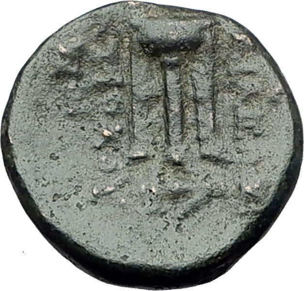 ANTIOCHOS II THEOS 261BC Ancient SELEUKID Greek Coin APOLLO TRIPOD ANCHOR i62275