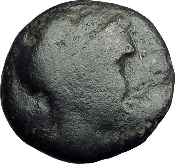 KRANNON in THESSALY 350BC Authentic Ancient Greek Coin POSEIDON HORSEMAN i62706