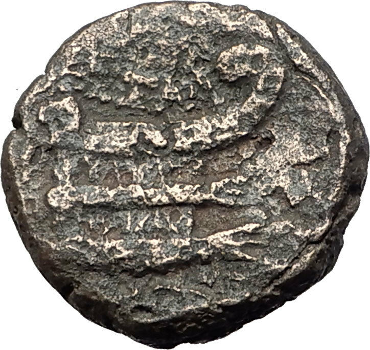 THESSALONICA Macedonia 1stCenBC RARE R2 Ancient Greek Coin JUPITER GALLEY i61552