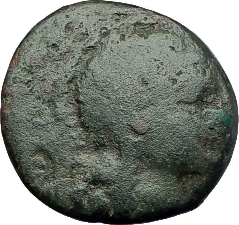 PELLA Macedonia Original 146BC Authentic Ancient Greek Coin ATHENA & BULL i62939