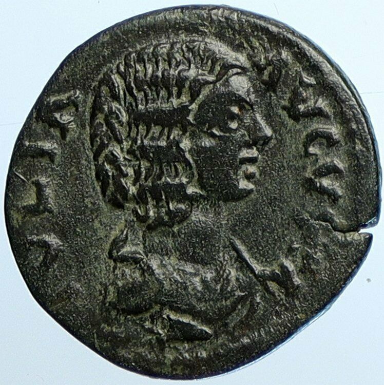 JULIA DOMNA Antioch in Pisidia Ancient OLD Roman Coin TYCHE CORNUCOPIA i110209