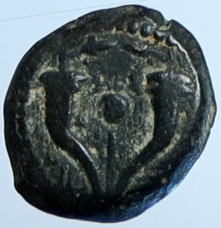 ALEXANDER JANNAEUS Biblical Jerusalem Jewish Widow's Mite Coin Hend 1146 i110496