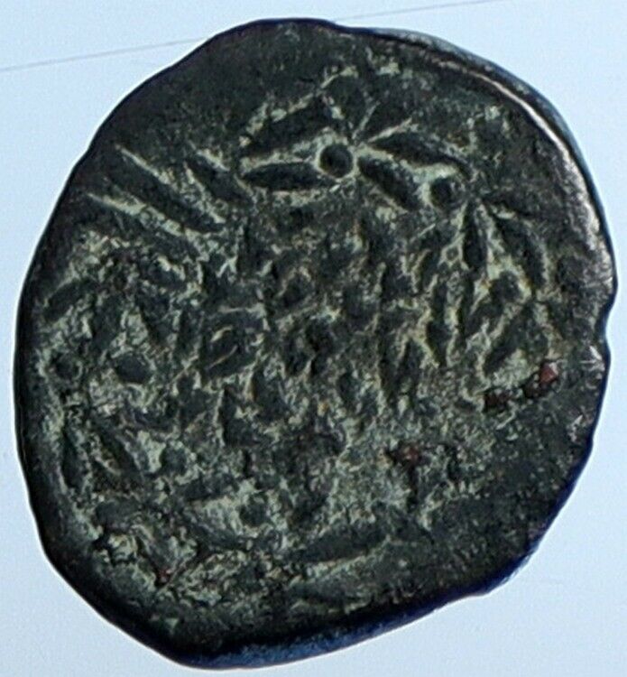 ALEXANDER JANNAEUS Biblical Jerusalem Jewish Widow's Mite Coin Hend 1146 i110495