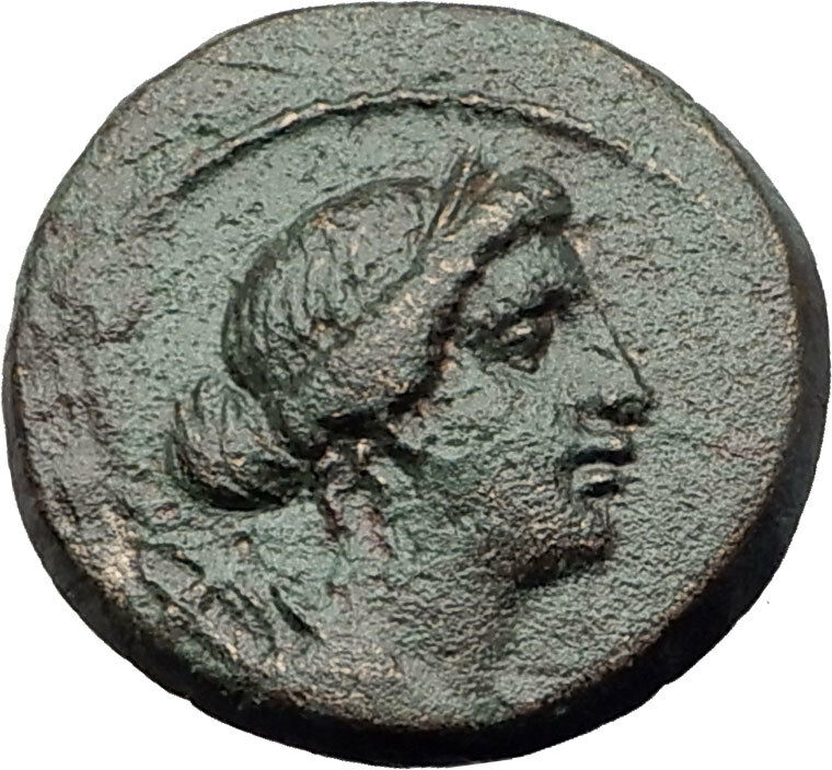 PHILADELPHIA in LYDIA 2-1cBC Authentic Ancient Greek Coin ARTEMIS APOLLO i63271