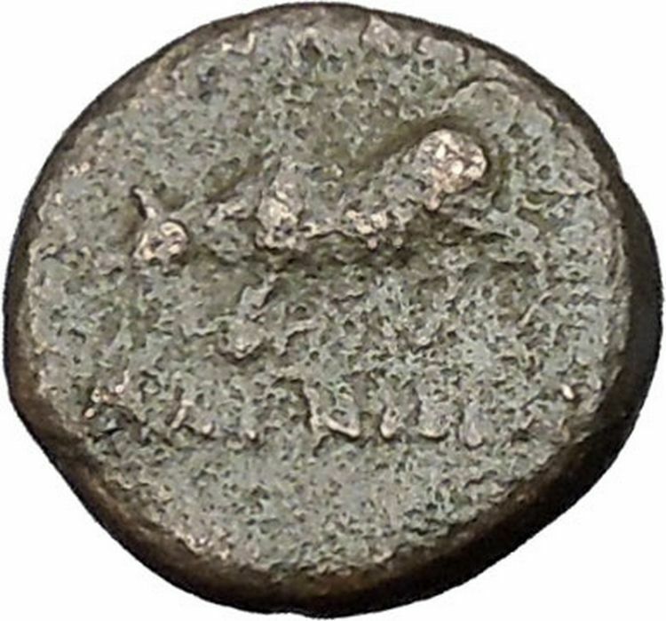 Magnesia ad Maendrum 350BC Warrior on Horse & Bulll Ancient Greek Coin i49804