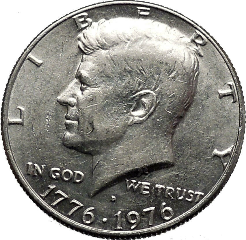 1976 President John F. Kennedy BICENTENNIAL Half Dollar Independence Hall i44881