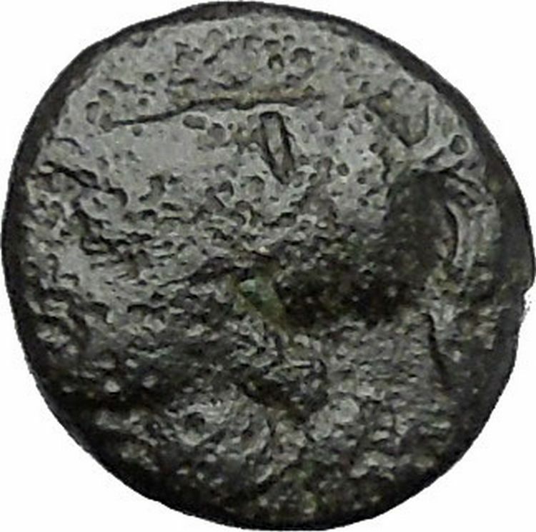 Authentic Ancient Greek City Coin 350-100BC Athena War Magic Minerva i50270