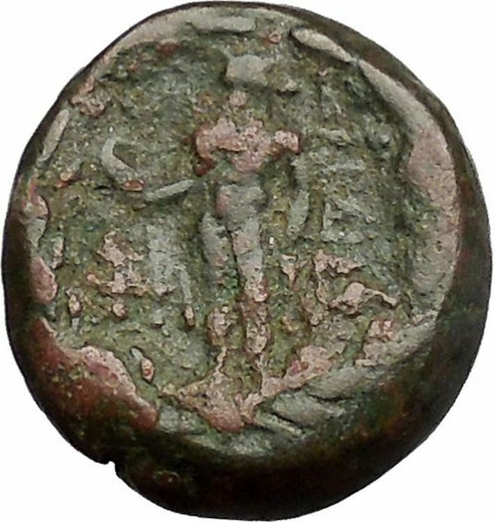 Sardes in Asia Minor 133BC Ancient Greek Coin Nude Apollo Young Hercules i51755