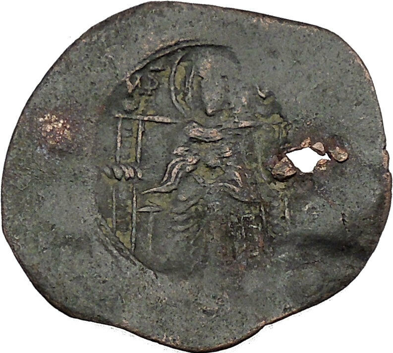 Manuel I Comnenus 1143AD Ancient Medieval Byzantine Coin Virgin i45186