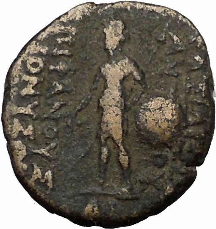 ANTIOCHOS VI DIONYSOS 144BC Seleukid Ancient Greek Coin Dionysus RARE R1 i52351