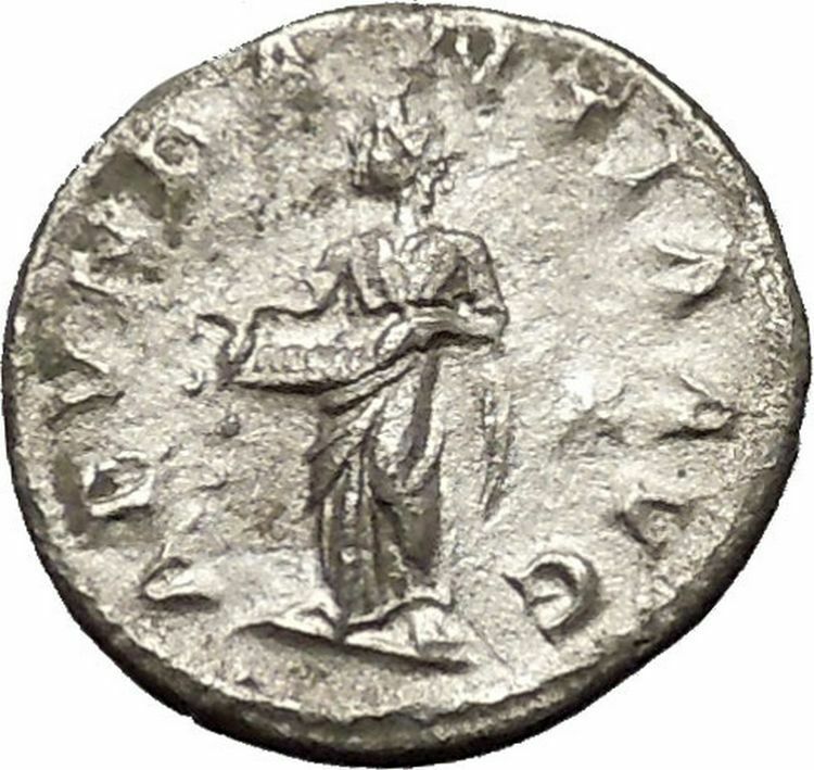 Elagabalus Bisexual Emperor 220AD Silver Ancient Roman Coin Abundantia i53204