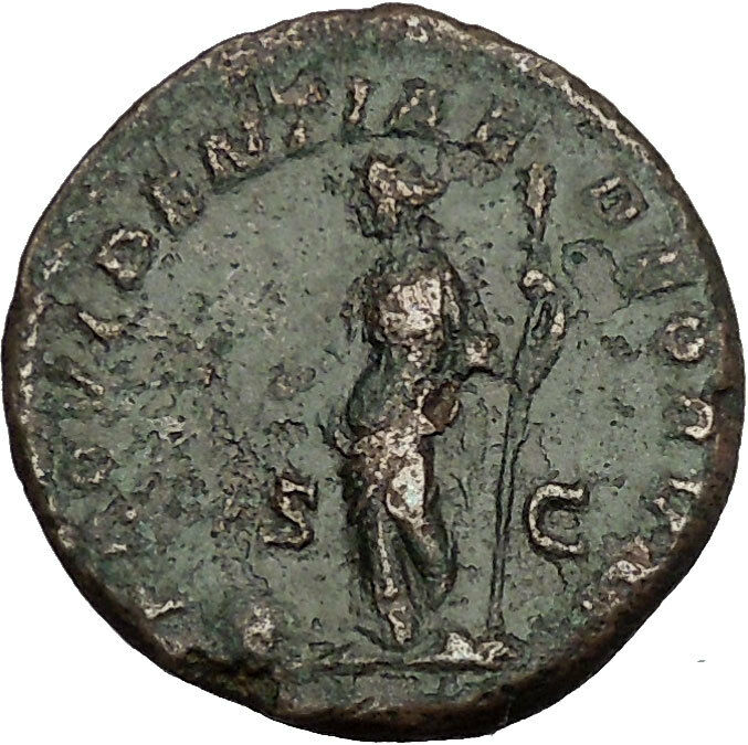 CARACALLA 214AD Large Rare Ancient Roman Coin Providentia Forethought i53021