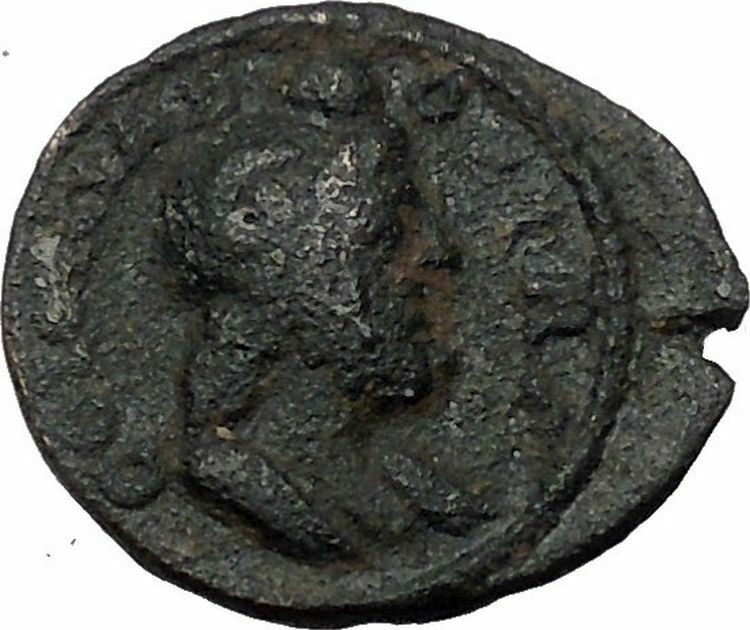 SEVERUS ALEXANDER 222AD Arabia Patraea Zeus Ammon Rare Ancient Roman Coin i54386