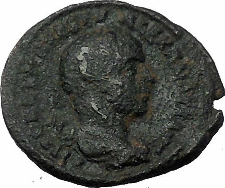 SEVERUS ALEXANDER 222AD Arabia Patraea Zeus Ammon Rare Ancient Roman Coin i54386