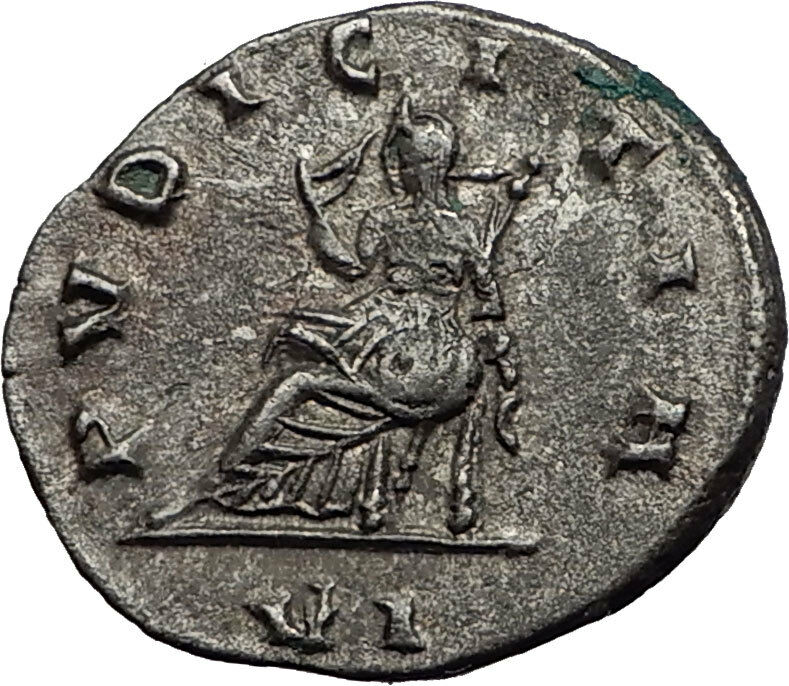 Salonina 253AD Authentic Silver Ancient Roman Coin Pudicitia Modesty Rare i58980