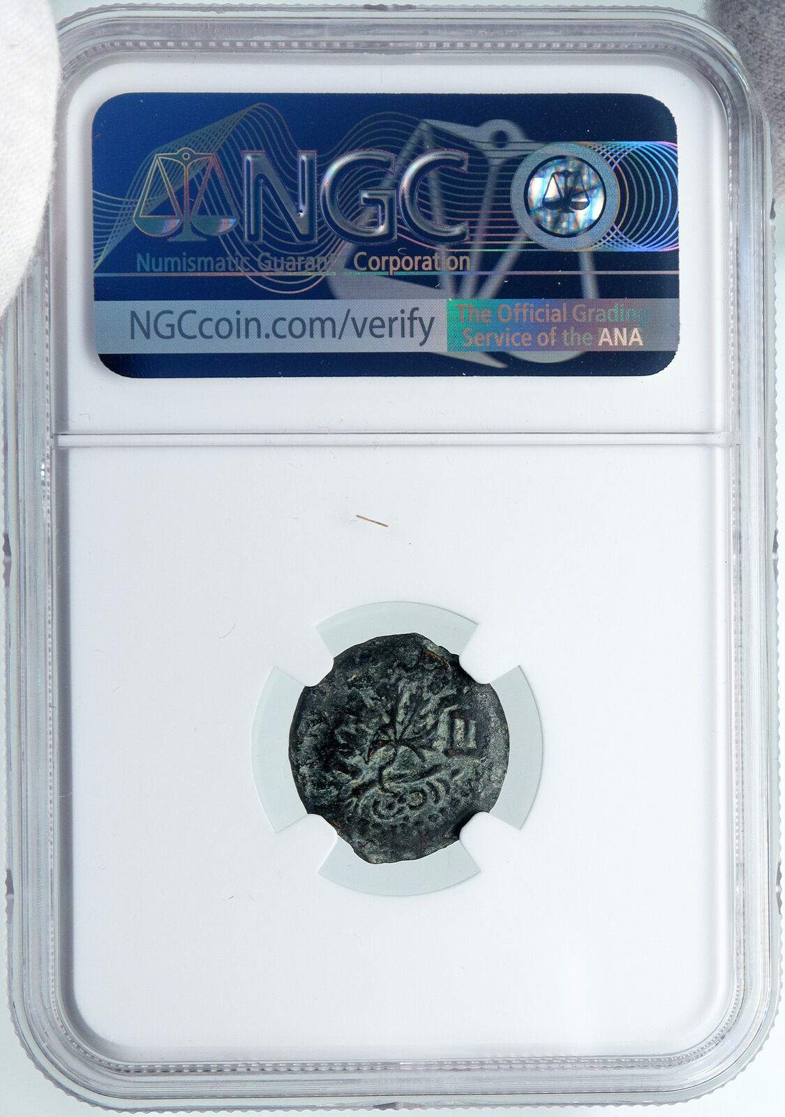 Authentic Ancient JEWISH WAR vs ROMANS 67AD Historical JERUSALEM Coin NGC i87777