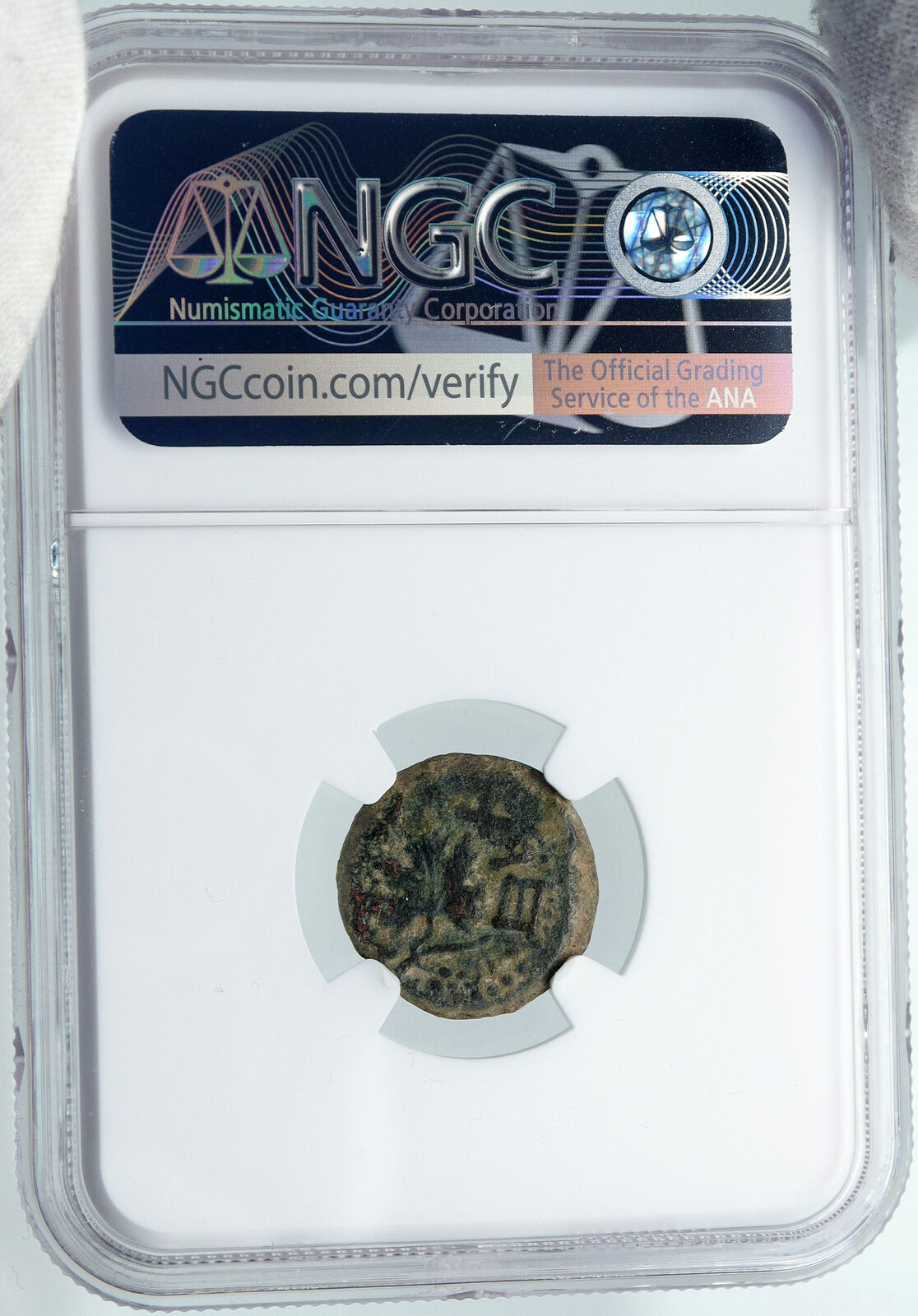 Authentic Ancient JEWISH WAR vs ROMANS 67AD Historical JERUSALEM Coin NGC i87784