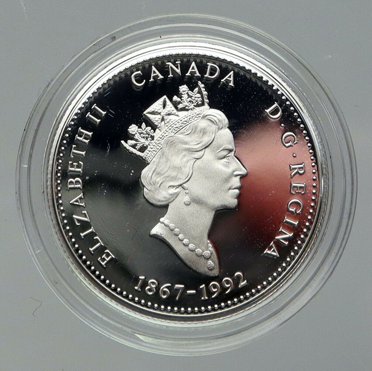 1992 CANADA MANITOBA PROVINCE Queen Elizabeth II Proof Silver 25Cent Coin i92831