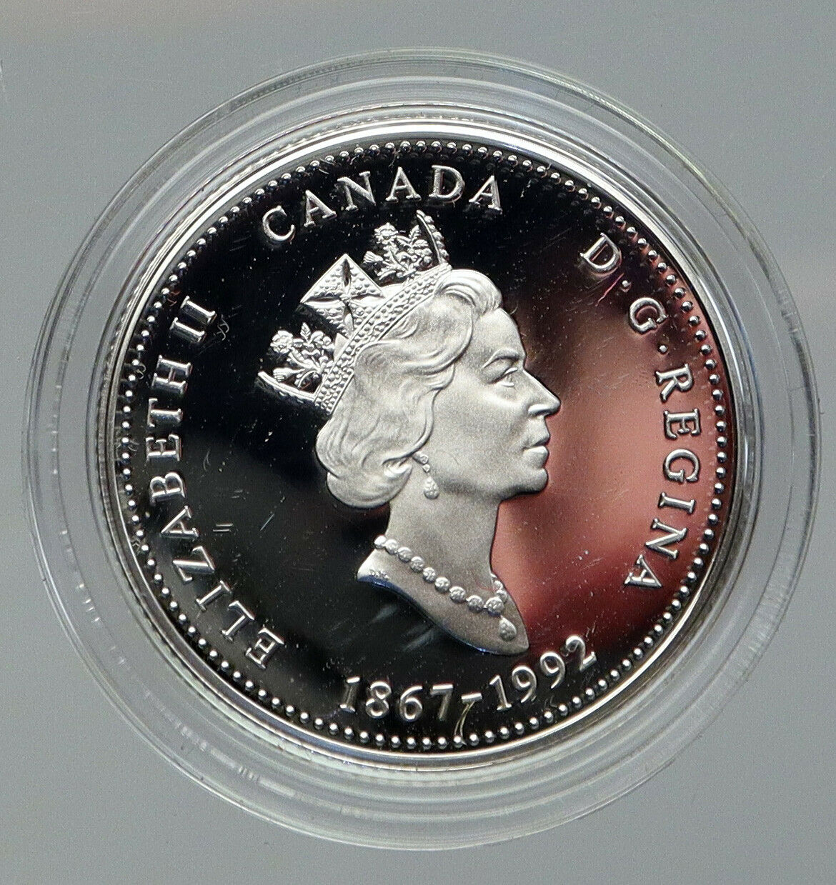 1992 CANADA NOVA SCOTIA PROVINCE Elizabeth II Proof Silver 25 Cent Coin i92836