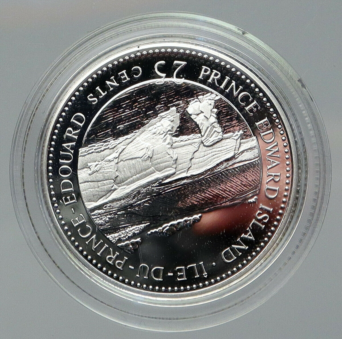 1992 CANADA PRINCE EDWARD ISLAND Elizabeth II Proof Silver 25 Cent Coin i92837