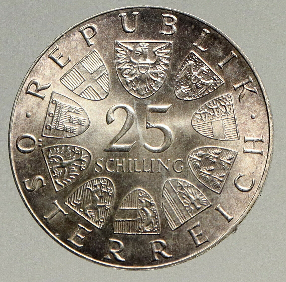 1973 AUSTRIA with Director Max Reinhardt VINTAGE Silver 25 Schilling Coin i94110